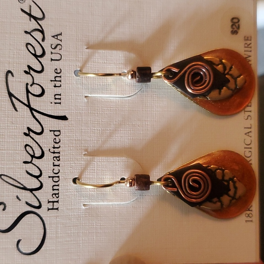 Silver Forest Pierced Earrings